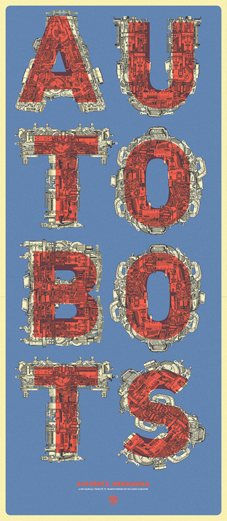 Illustration for article titled A is for Autobot: A mechanized font inspired by Transformers